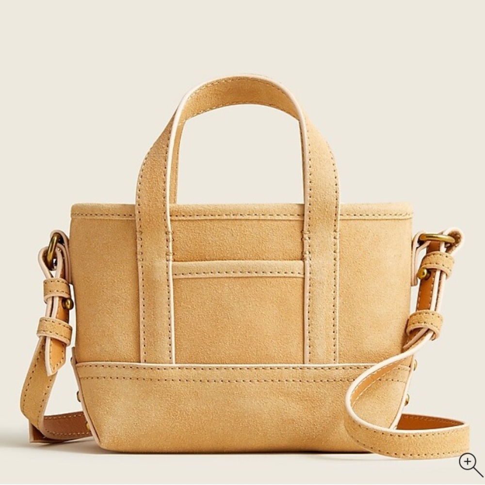 J.Crew Mini Montauk tote in suede NWT